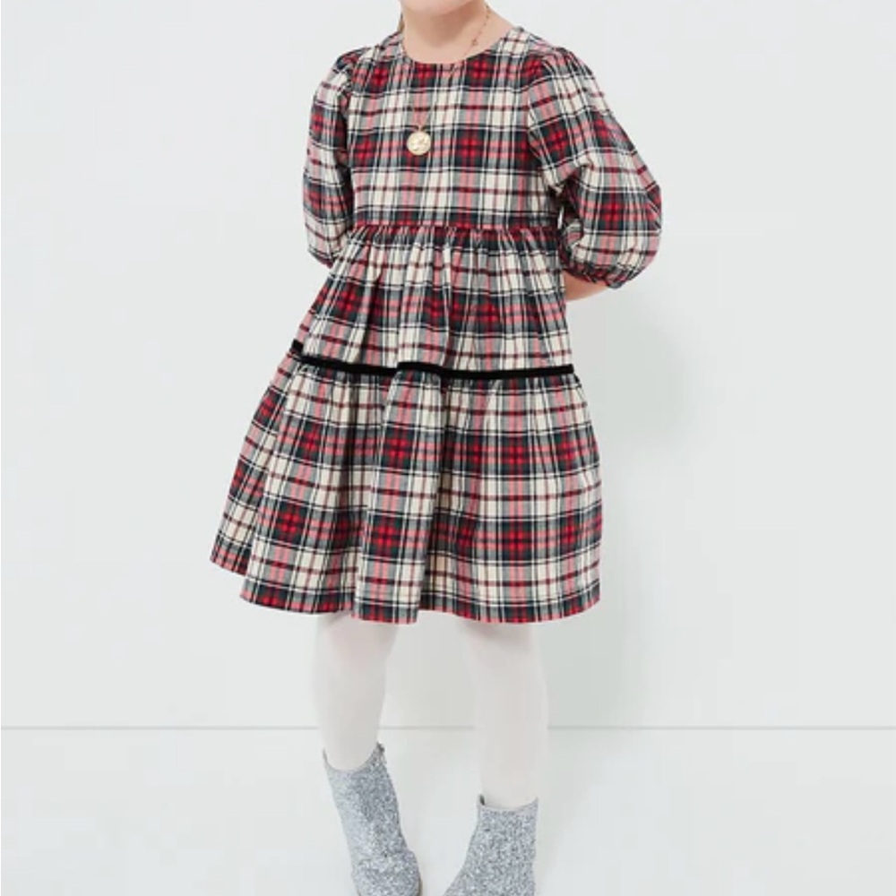 Pink Chicken Red and Black Plaid Dress